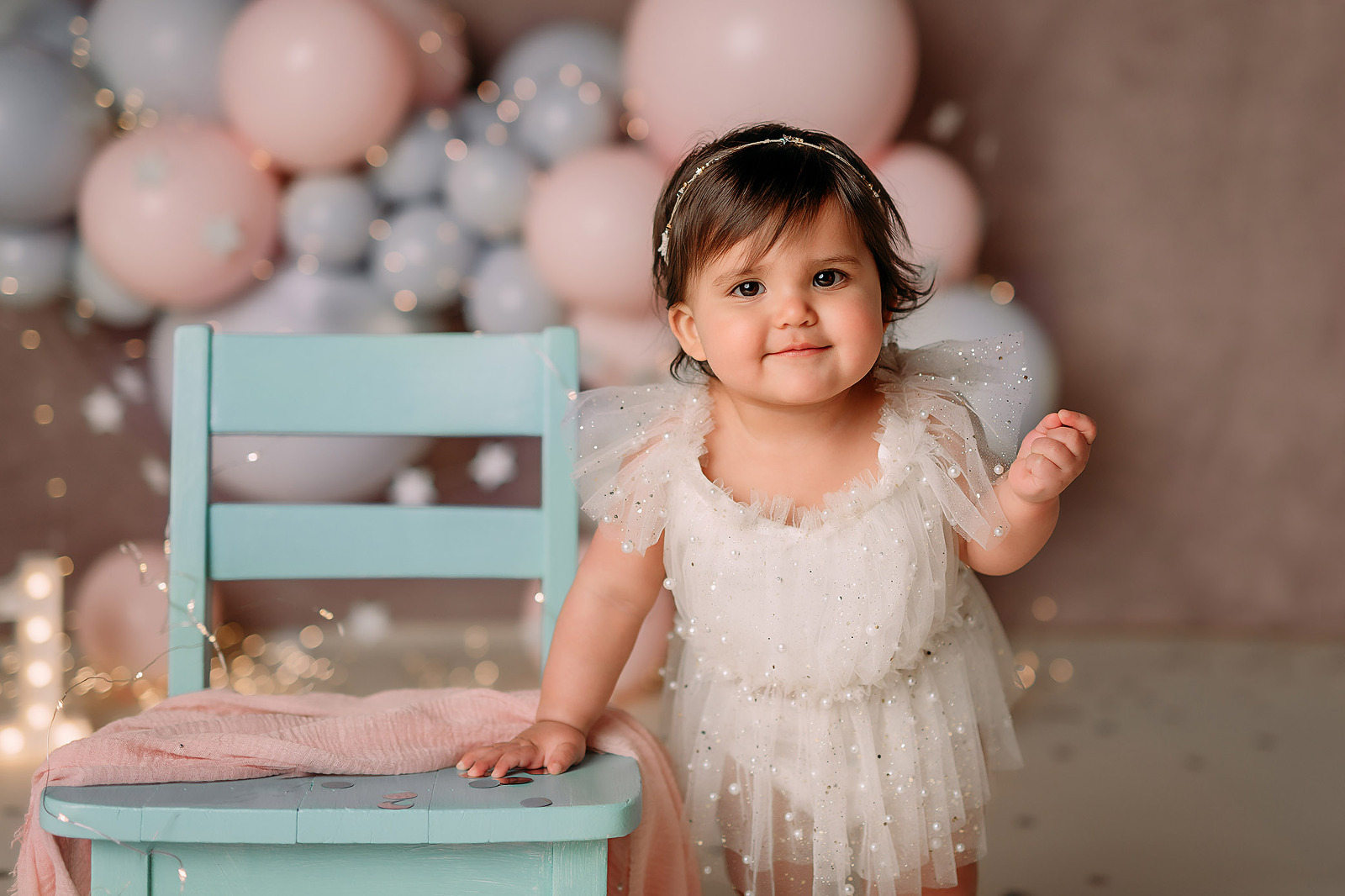 first birthday cake smash session long island photographer