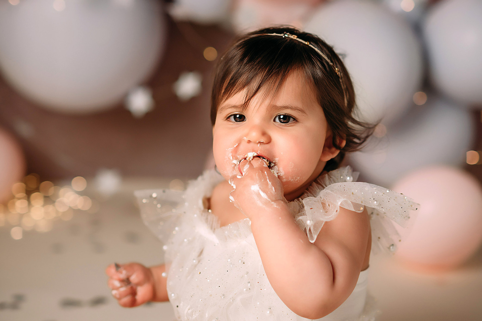 first birthday cake smash session long island photographer