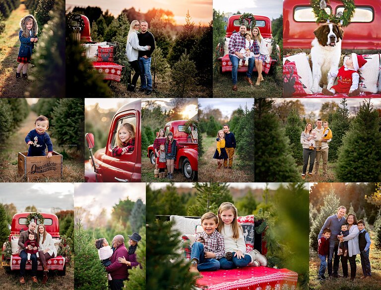 Christmas Mini Sessions with Red Truck
