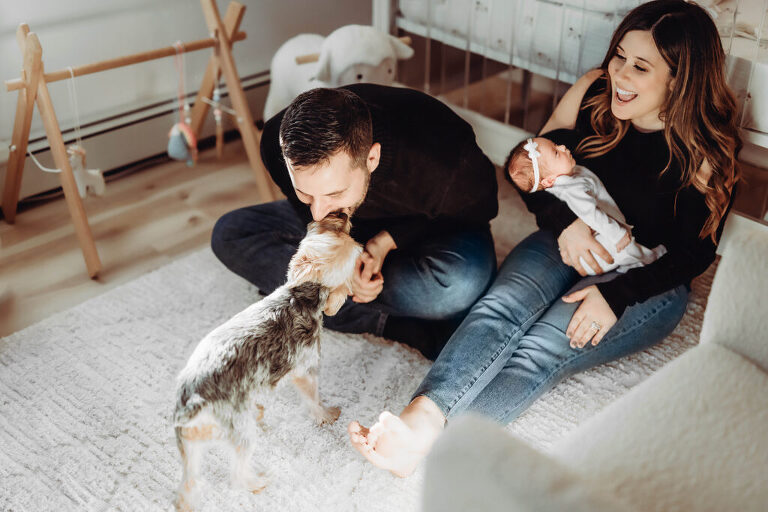 at home newborn session